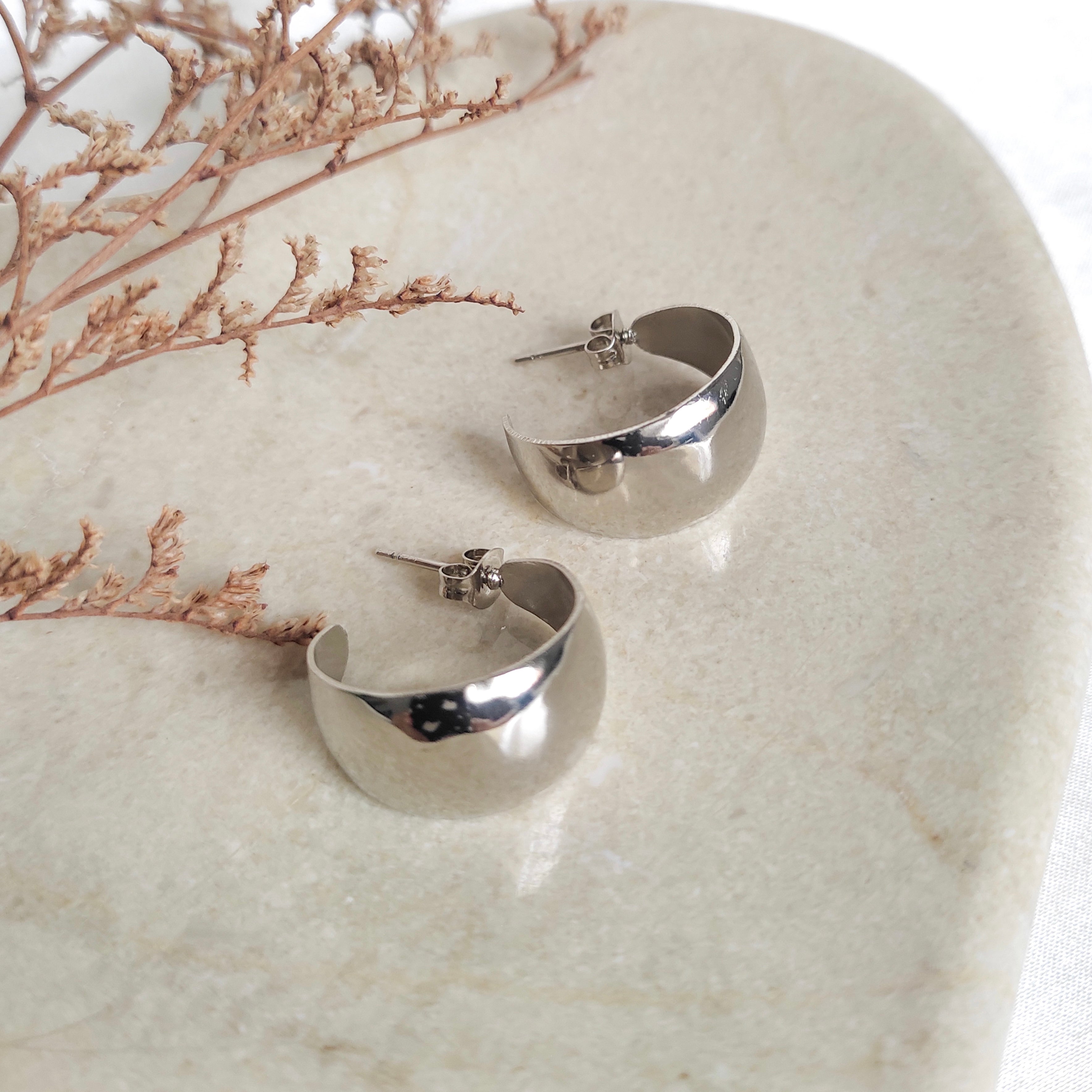 Argollas Canoa silver