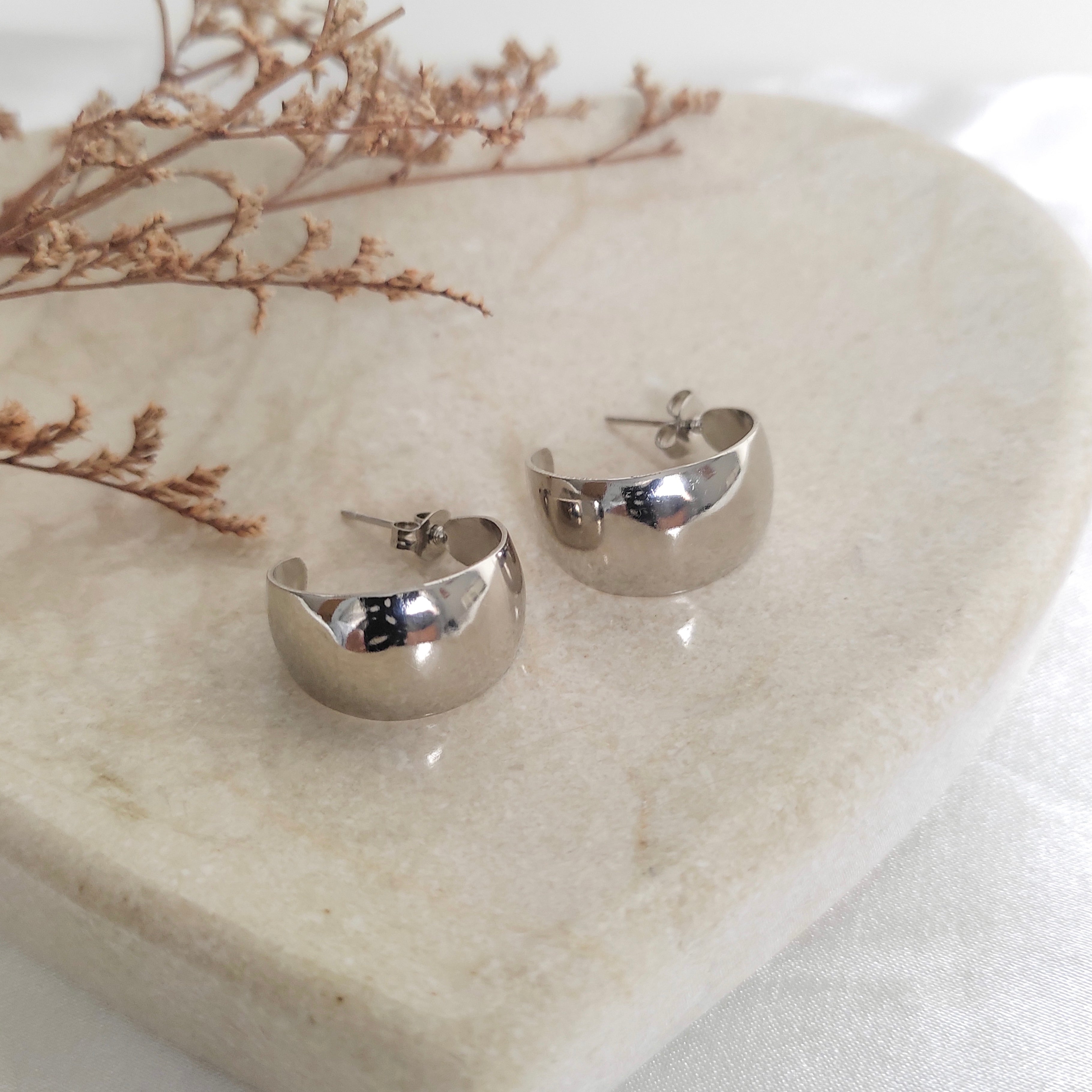 Argollas Canoa silver