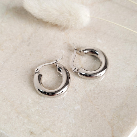 Argollas Canoa silver