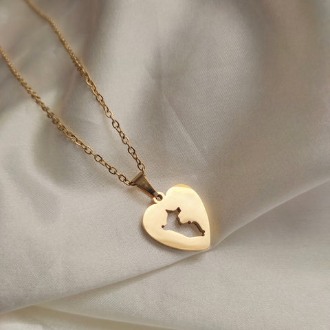 Collar Letra + Corazón
