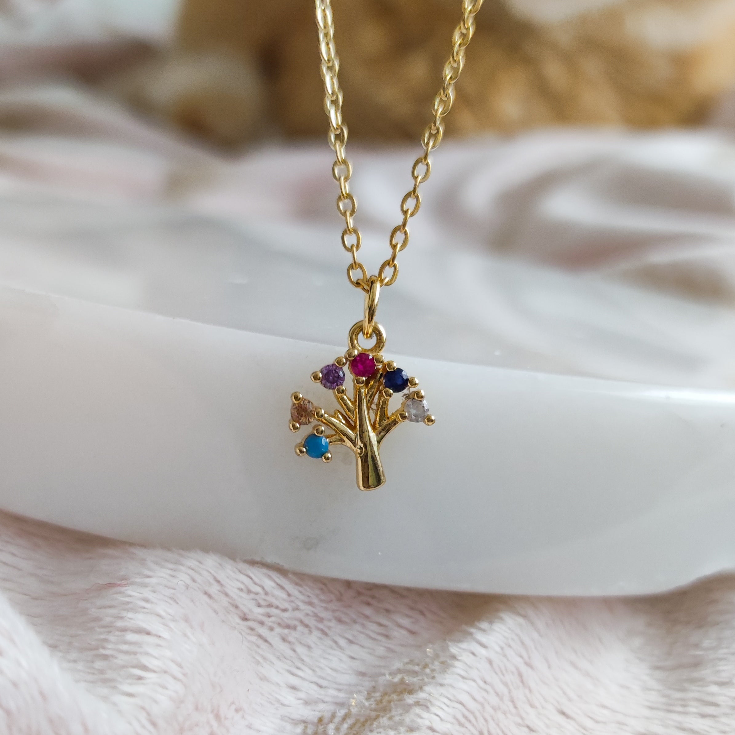 Collar Arbol Multicolor