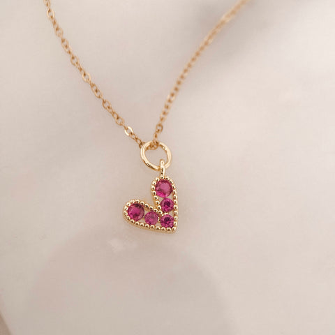 Collar Letra + Corazón